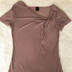 Trouve size small asymmetric neck t-shirt